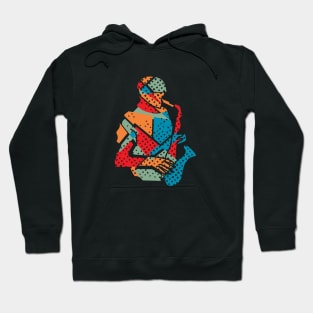 Saxophone Musician Modern Art Style Hoodie